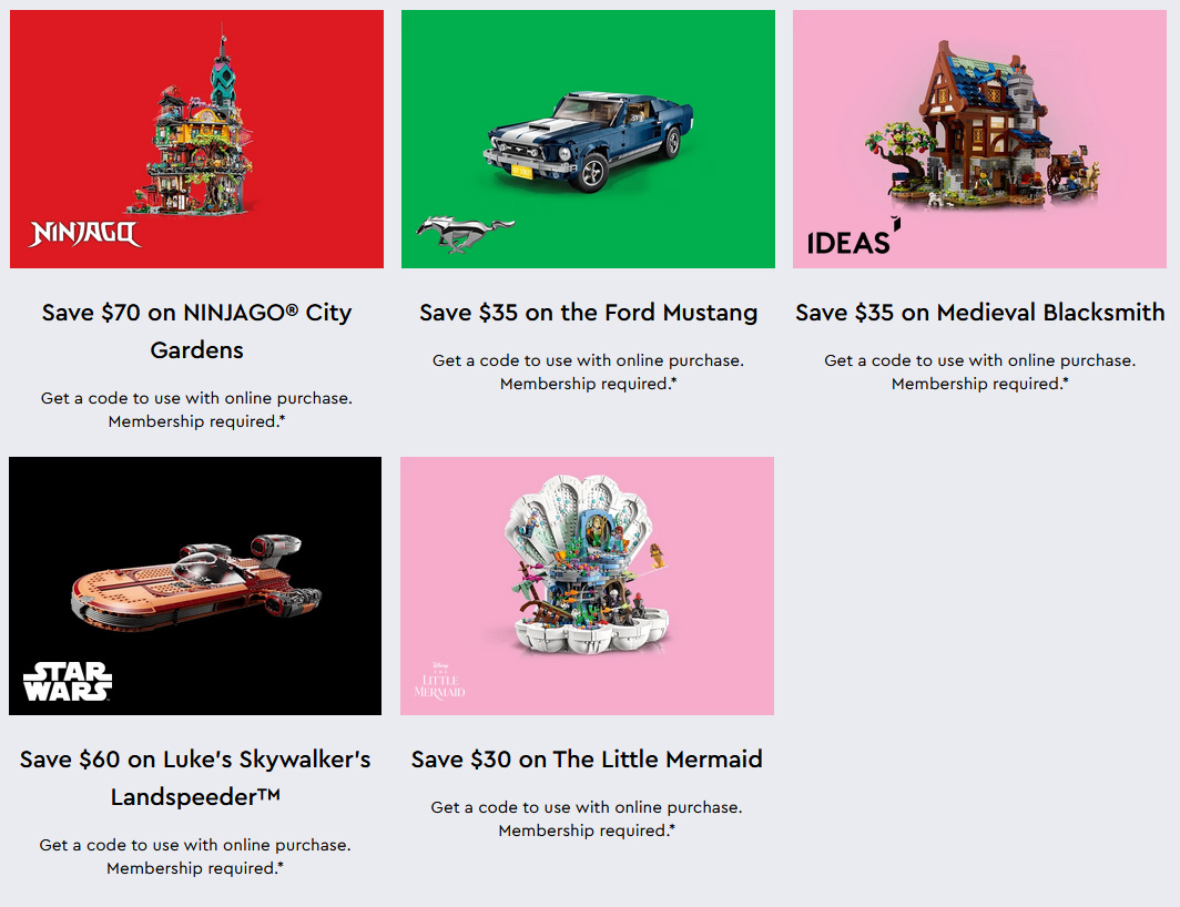 LEGO Insiders Weekend Deals, Discounts and GWPs iDisplayit